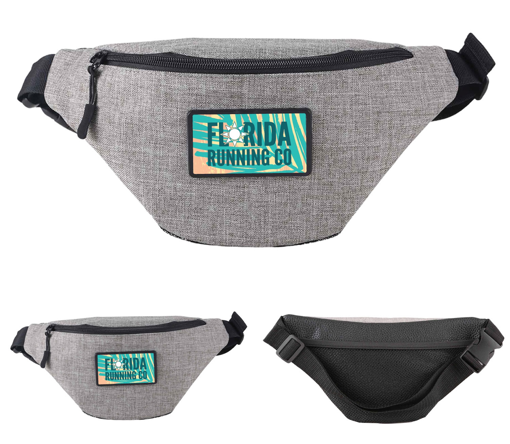 Heathered Insulated Fanny Pack w/ Adjustable Waist Strap