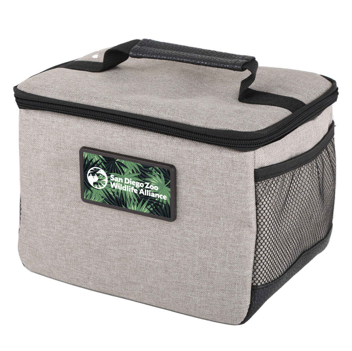 6 Pack Insulated Cooler Bag / Lunch Tote with Mesh Side Pockets